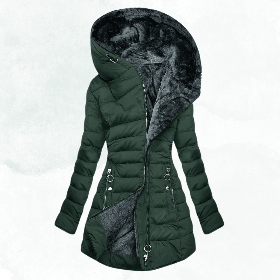 Sloane | Women's Hooded Longline Quilted Winter Coat