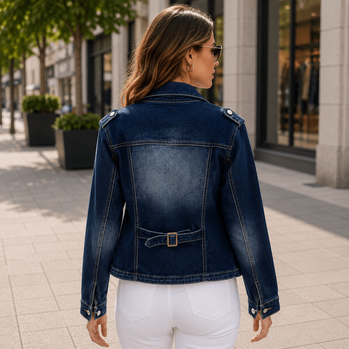 Cleo | Women's Vintage Denim Jacket for Layering