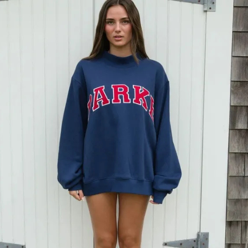 Nika | Women's Relaxed Varsity Casual Hoodie