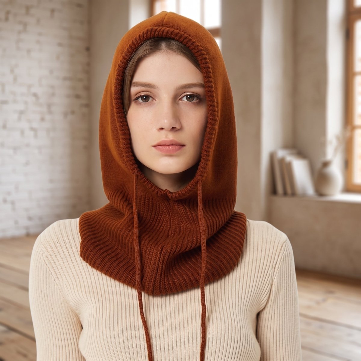 Lyra | Women's Winter Hooded Hat and Neck Scarf