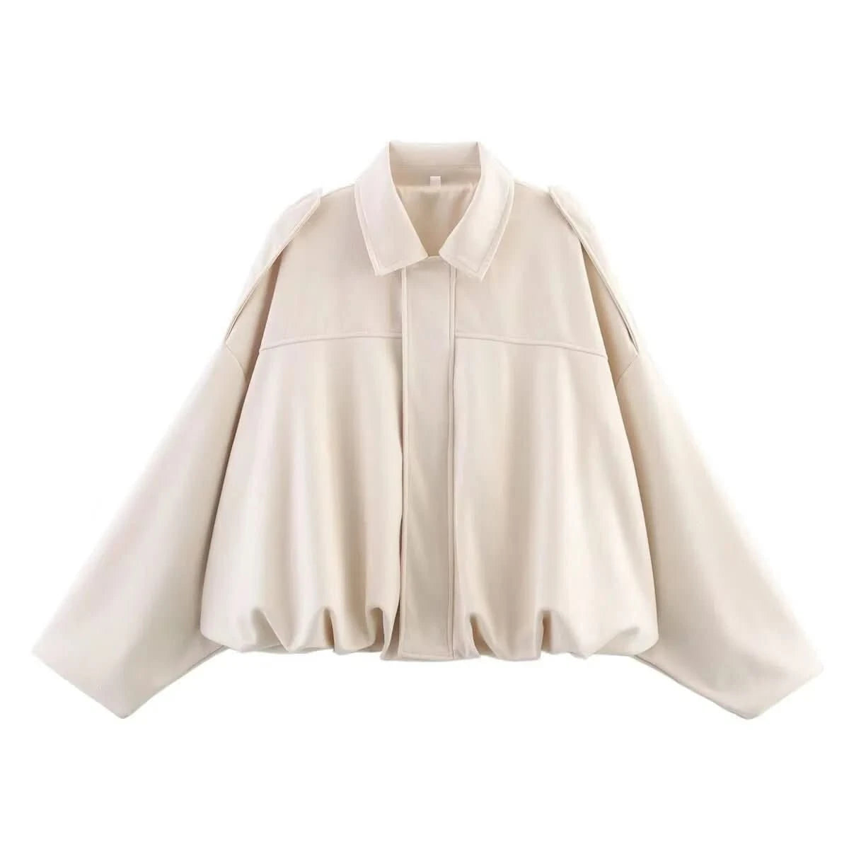 Quinn | Women's Bat Sleeve Zip-Up Jacket Casual Outerwear