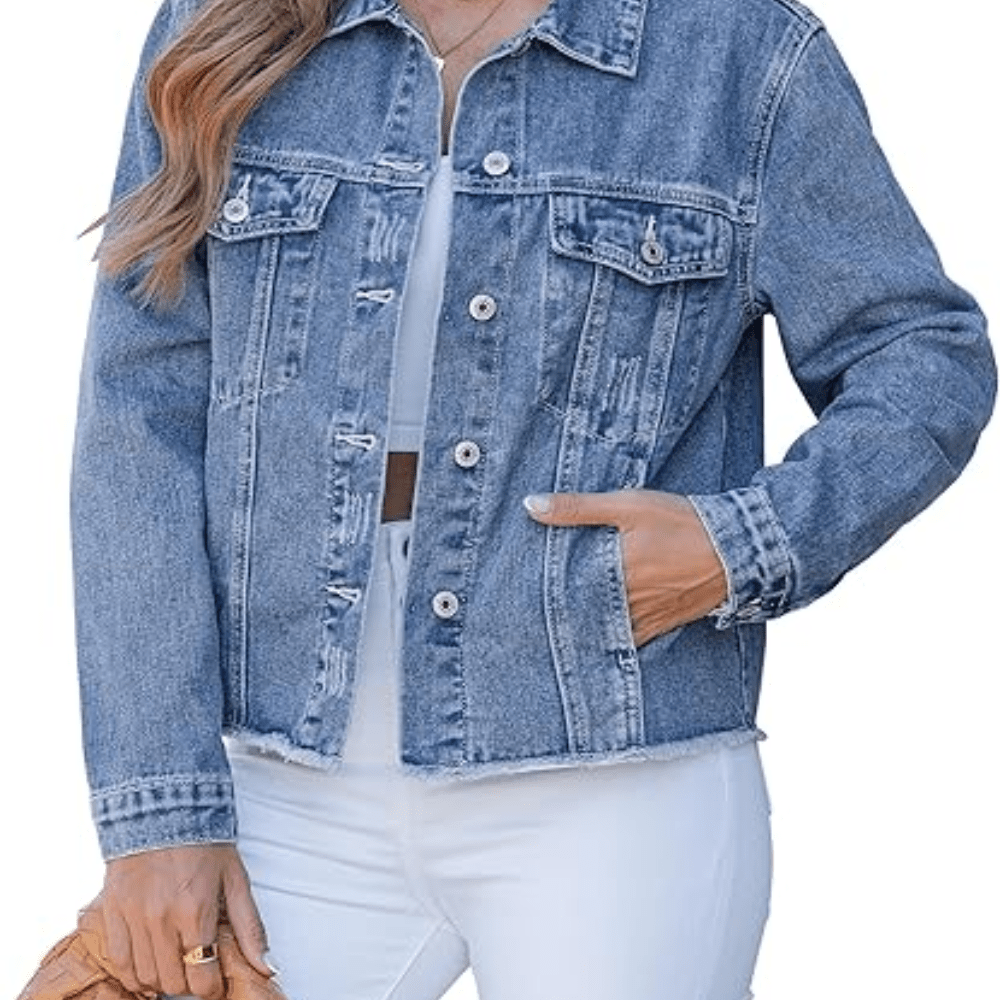 Nova | Women's Vintage Wash Turn-Down Collar Jacket