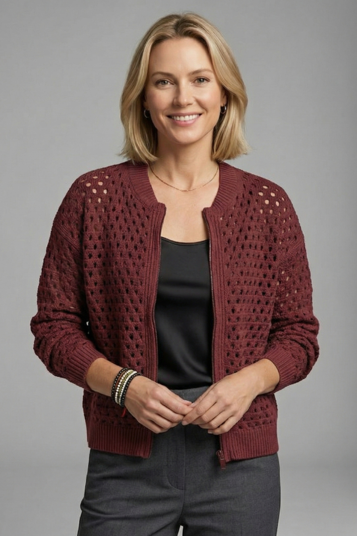 Lyra | Strick-Cardigan mit Cut-outs zum Überziehen für Damen