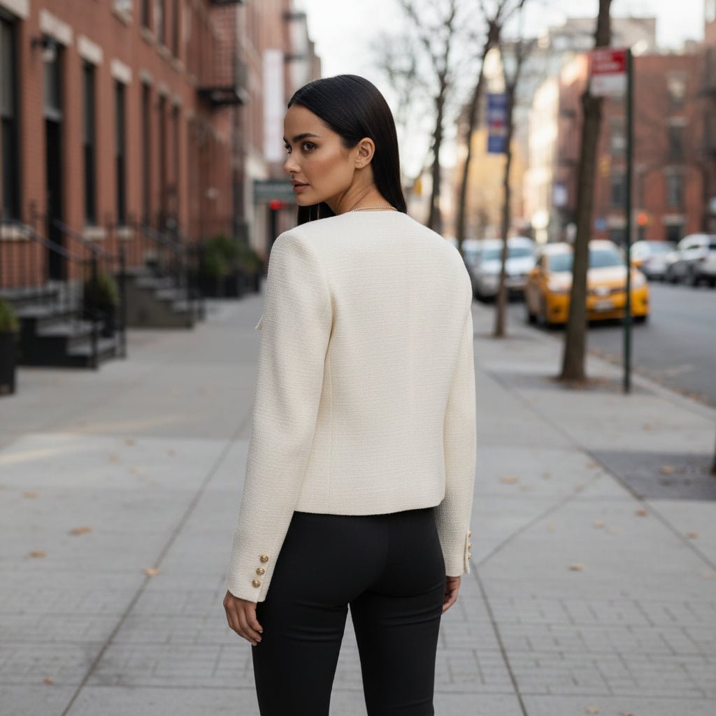 Maren | Women's Cropped Button-Front Parka