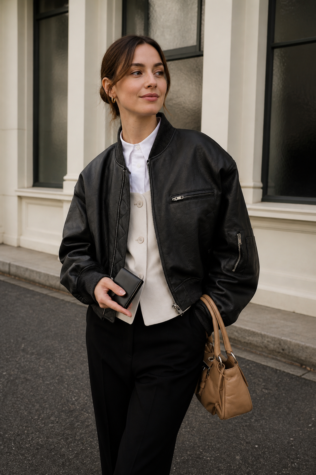 Lyra | Women's Oversized Bomber Outerwear Jacket