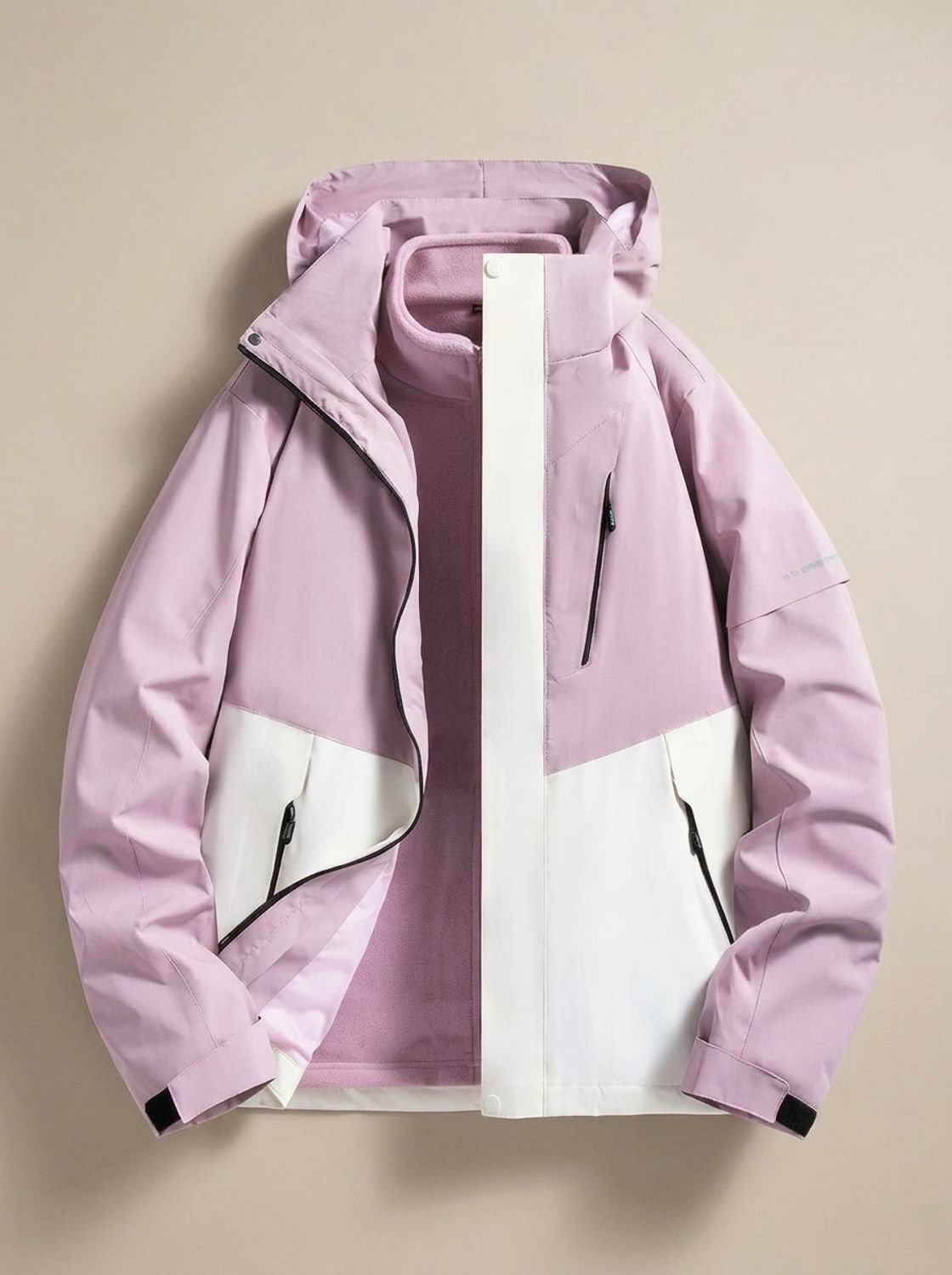 Sloane | Gefütterte Damen-Winterjacke mit Kapuze zum Kombinieren im Lagenlook