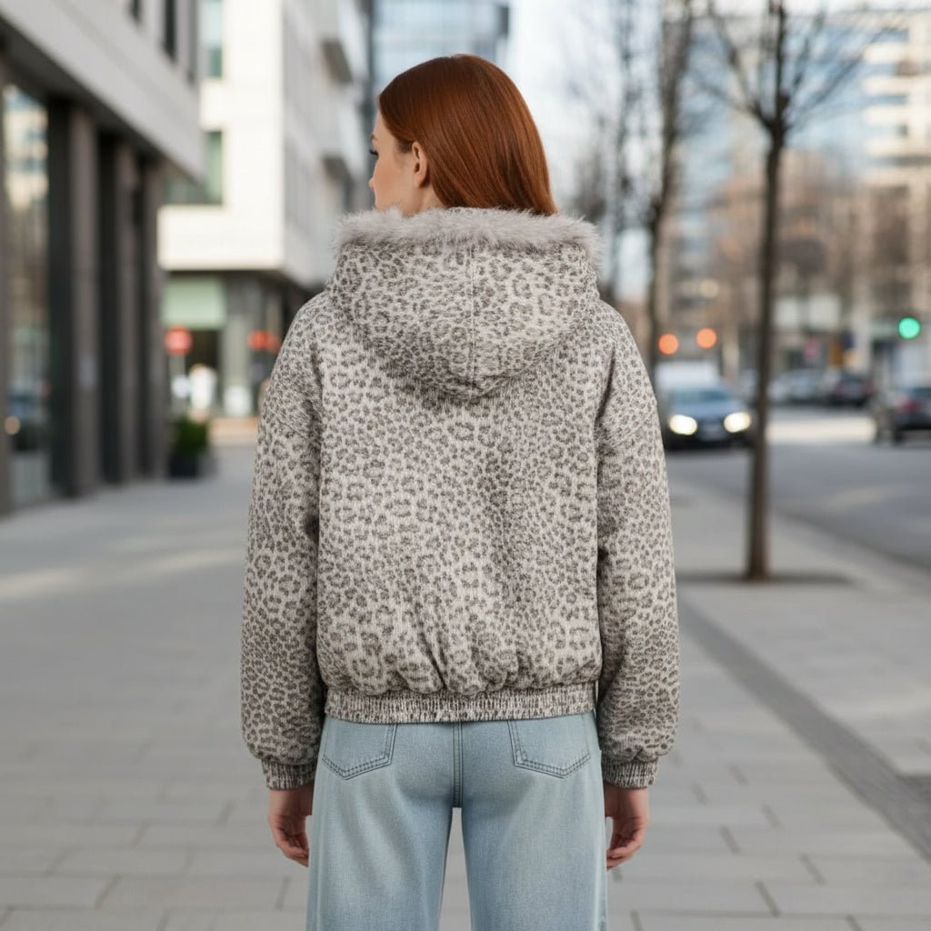 Margot | Women's Cheetah Print Hooded Jacket