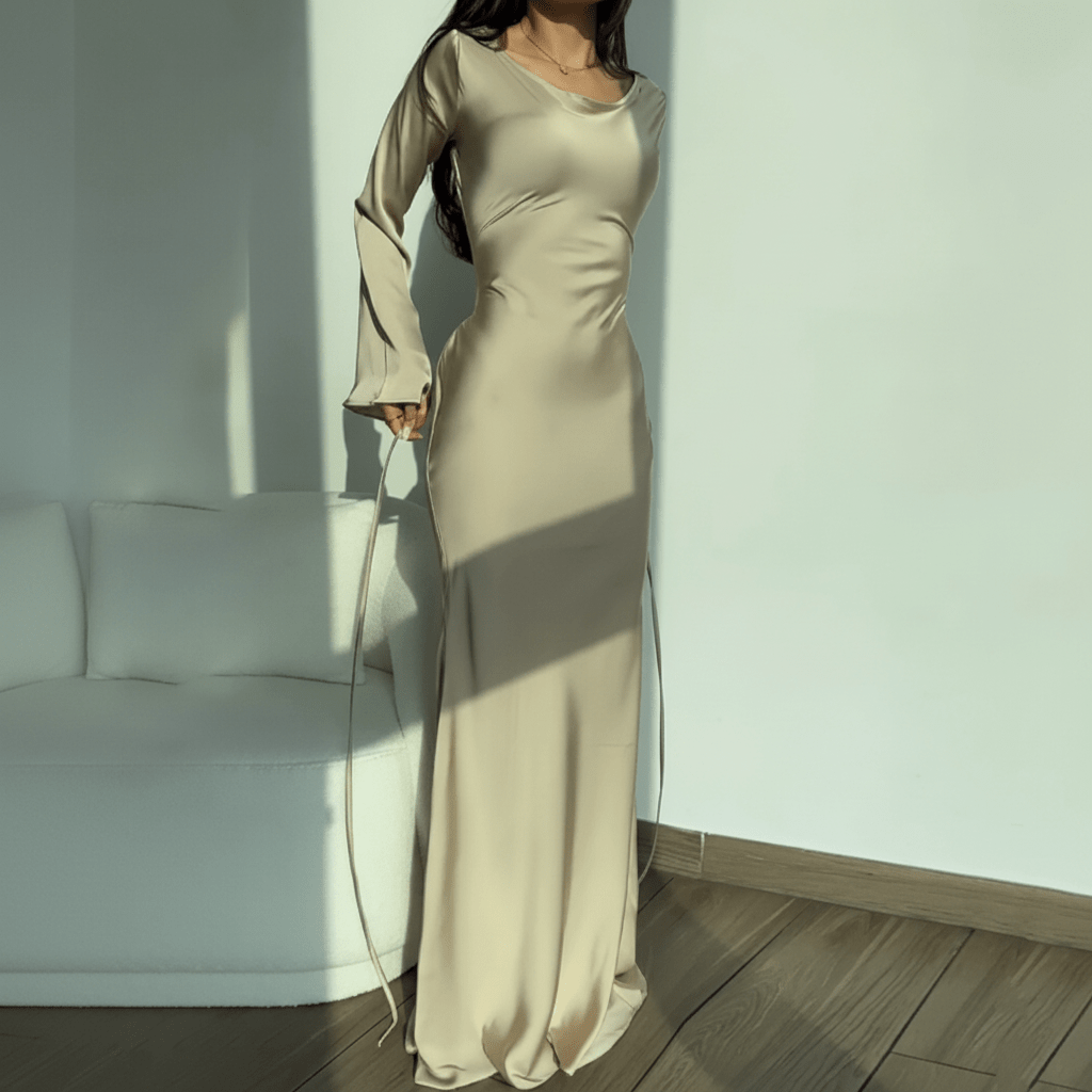 Phyllis | Women's Cowl Neck Maxi Evening Dress