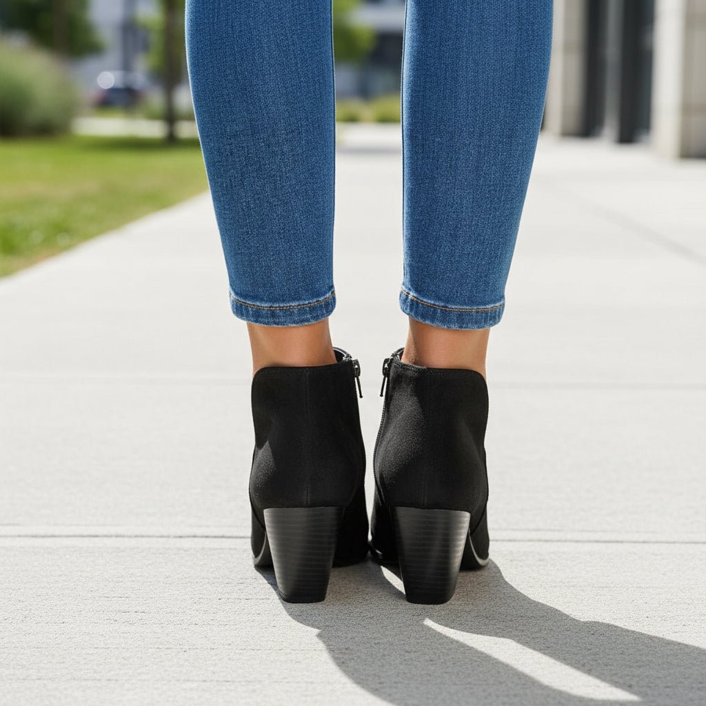 Yasmin | Botines de tacón ancho para mujer