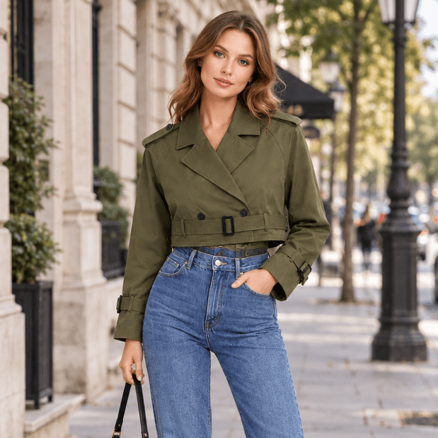 Indie | Kurzer Trenchcoat für Damen