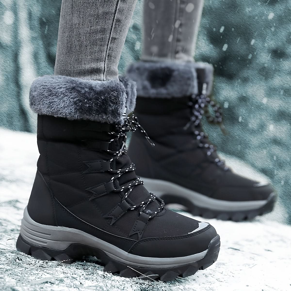 Nova | Women's Folded Cuff Winter Snow Boots