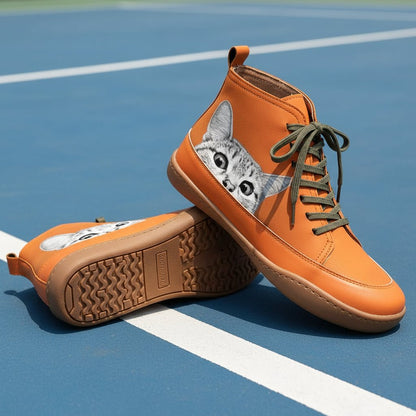 Tracey | Verspielte Damen-Stiefeletten mit Katzenmotiv