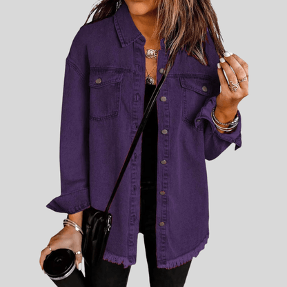 Faye | Women's Washed Shirt Jacket for Winter Layering
