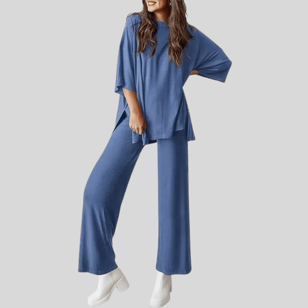 Cleo | Women's Two Piece Lounge Set with Pocketed Trousers