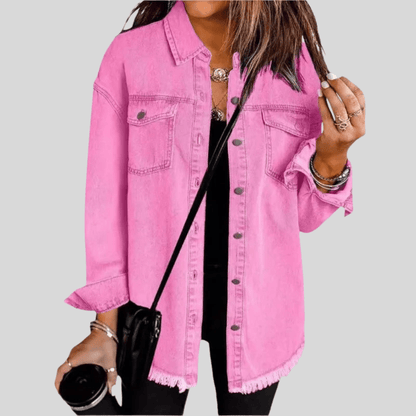 Faye | Women's Washed Shirt Jacket for Winter Layering