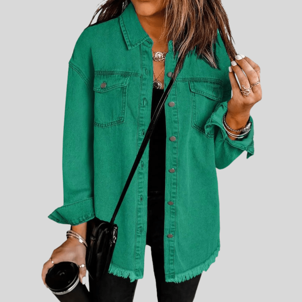 Faye | Women's Washed Shirt Jacket for Winter Layering