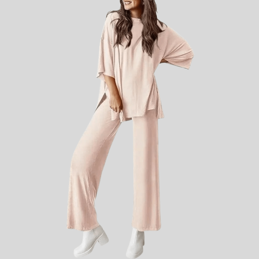 Cleo | Women's Two Piece Lounge Set with Pocketed Trousers