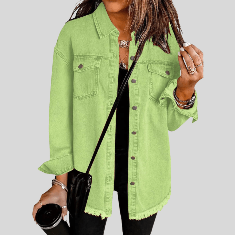 Faye | Women's Washed Shirt Jacket for Winter Layering