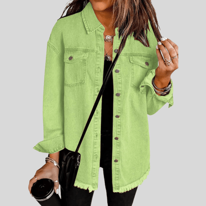 Faye | Women's Washed Shirt Jacket for Winter Layering
