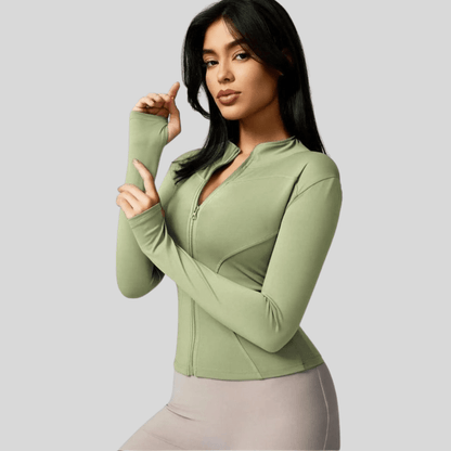 Noa | Women's Breathable Full Zip Workout Jacket
