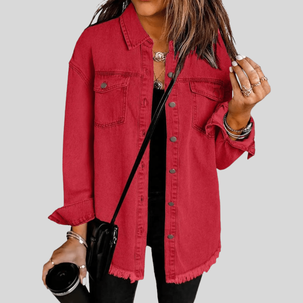 Faye | Women's Washed Shirt Jacket for Winter Layering