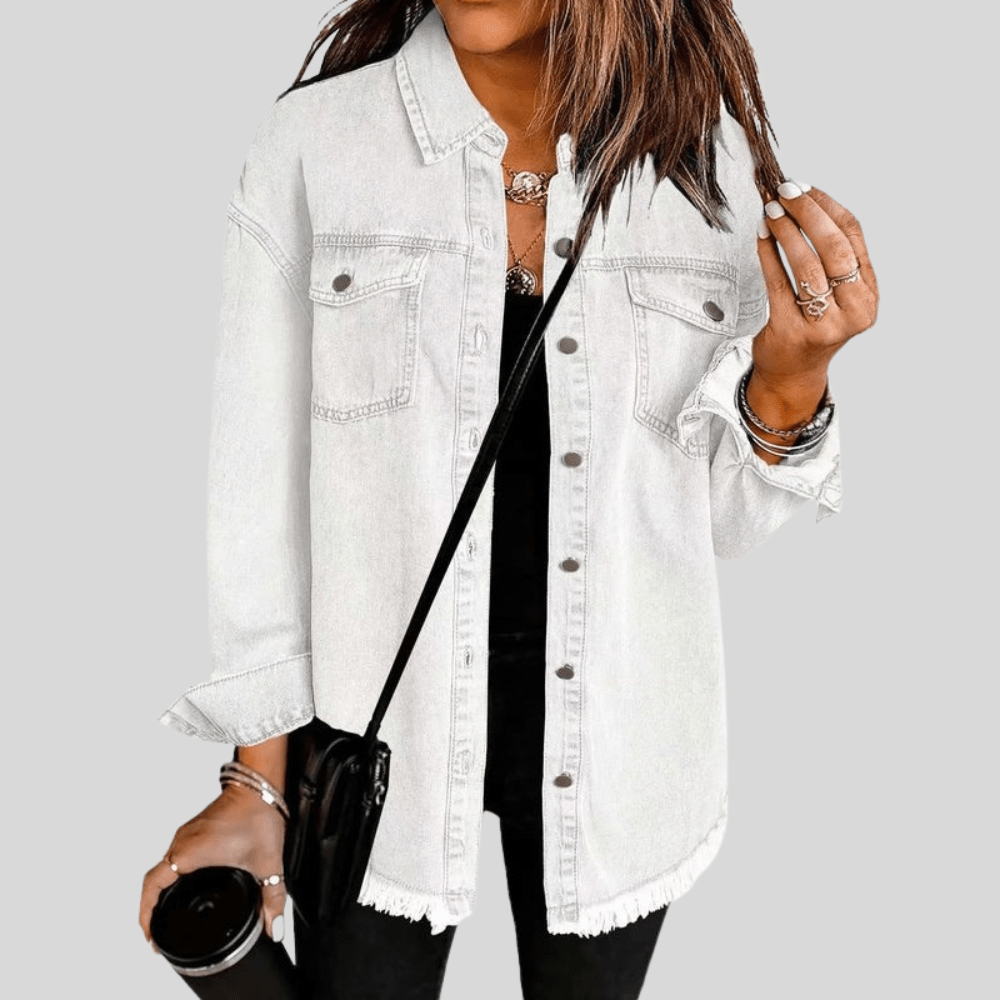 Faye | Women's Washed Shirt Jacket for Winter Layering
