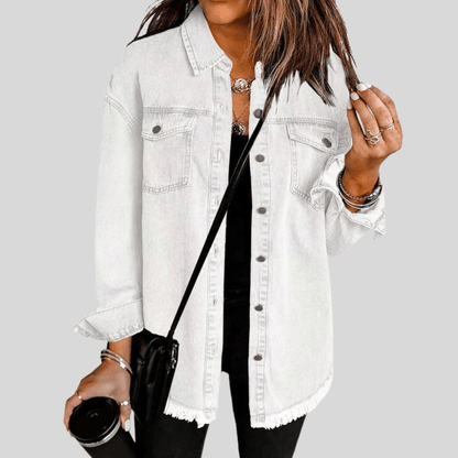 Faye | Women's Washed Shirt Jacket for Winter Layering
