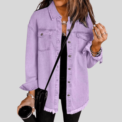 Faye | Women's Washed Shirt Jacket for Winter Layering