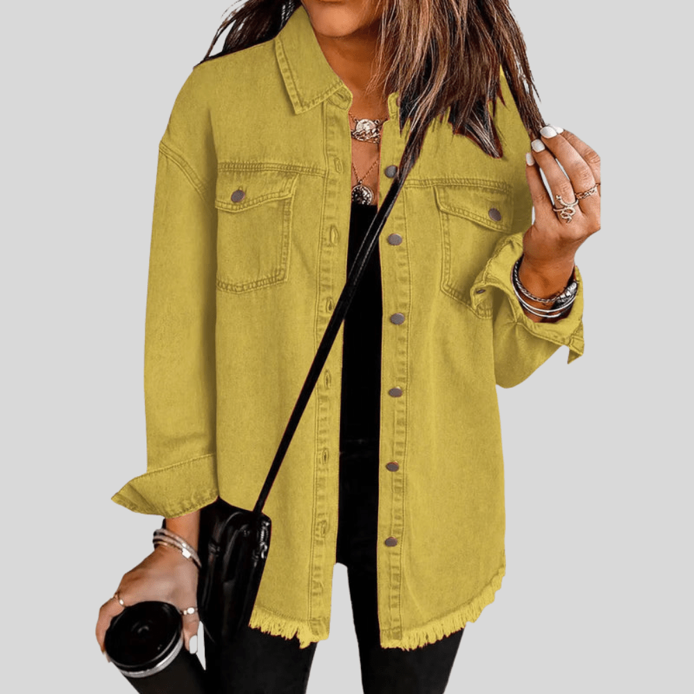 Faye | Women's Washed Shirt Jacket for Winter Layering
