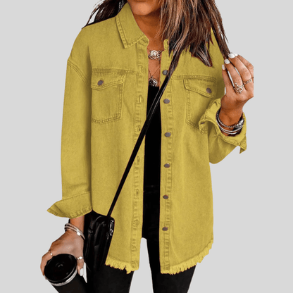 Faye | Women's Washed Shirt Jacket for Winter Layering