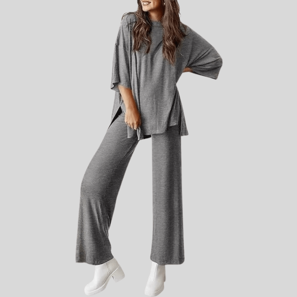Cleo | Women's Two Piece Lounge Set with Pocketed Trousers