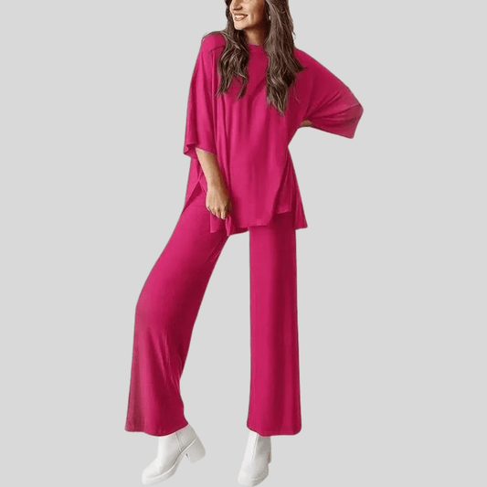 Cleo | Women's Two Piece Lounge Set with Pocketed Trousers