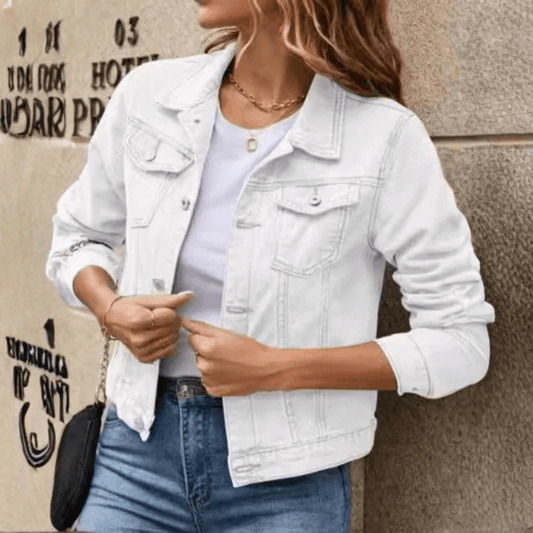 Mae | Women's Button-Down Casual Jacket with Chest Pocket