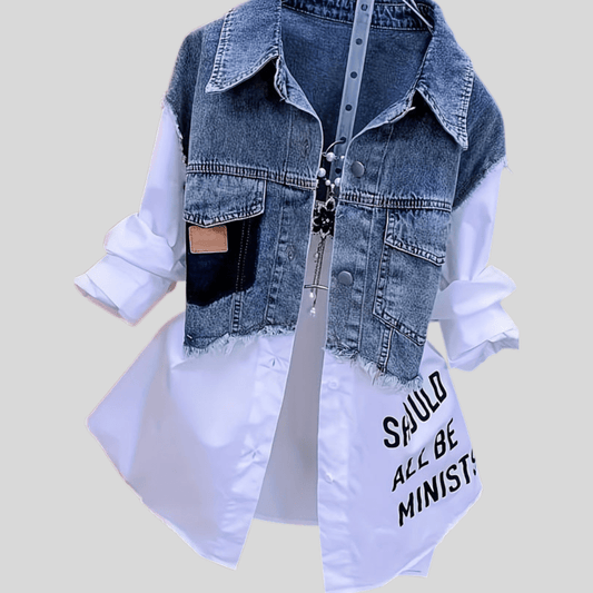 Faye | Women's Patchwork Casual Shirt Top