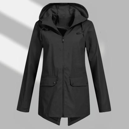 Nika | Women's Hooded Longline Zip Utility Coat