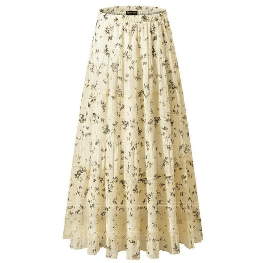 Noa | Women's Floral High-Waisted Maxi Skirt
