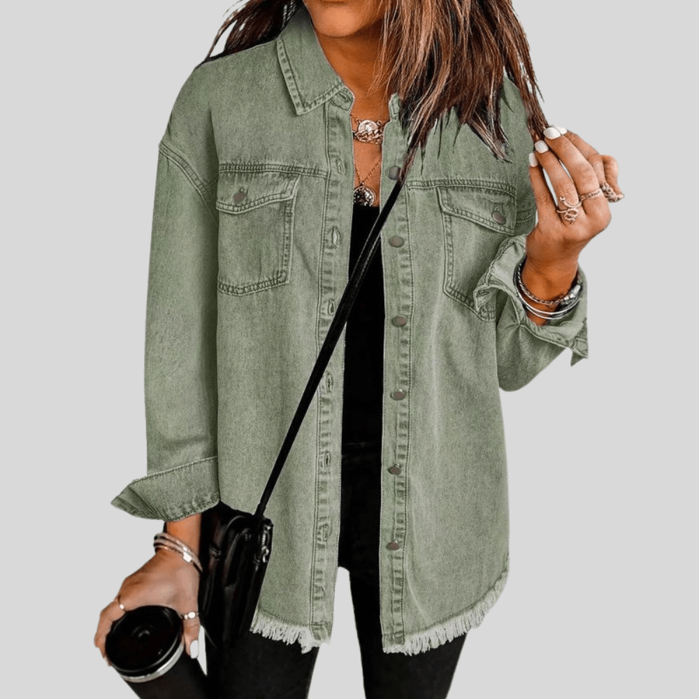 Faye | Women's Washed Shirt Jacket for Winter Layering