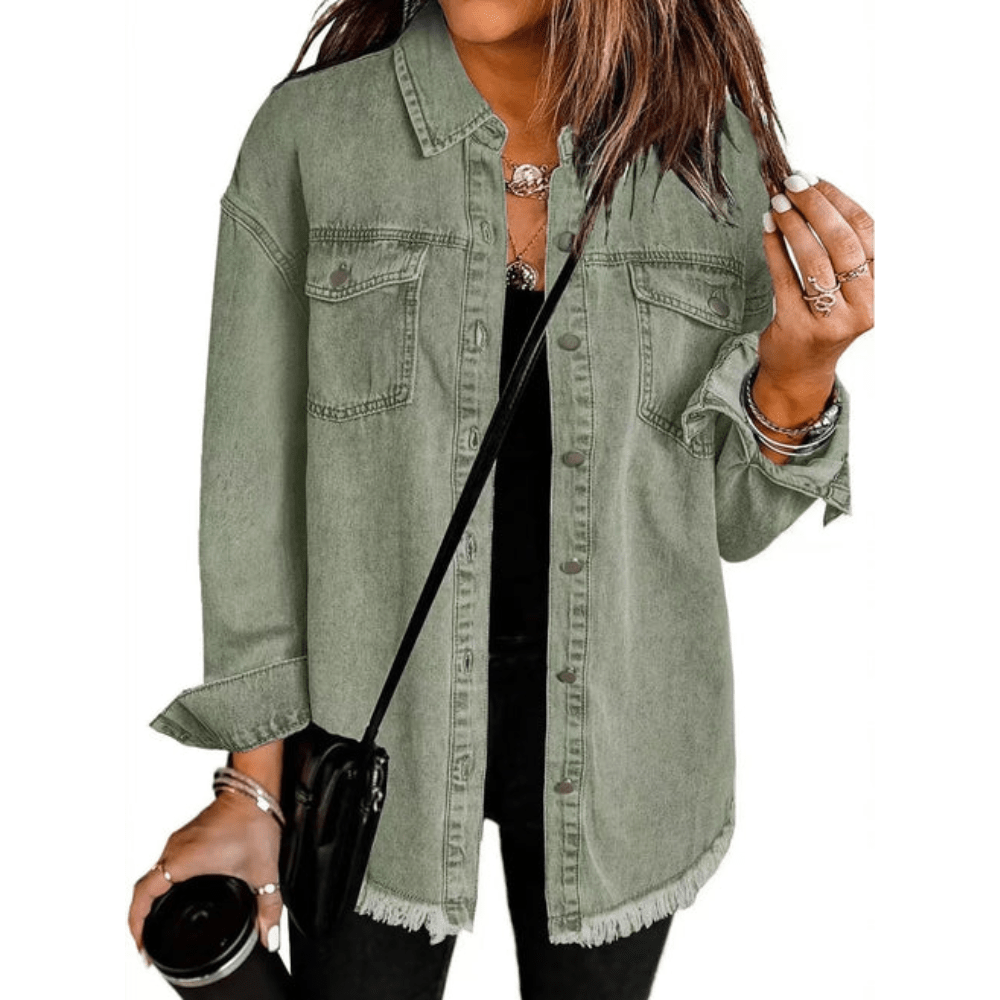 Noa | Women's Relaxed Fit Long Sleeve Button-Down Shirt