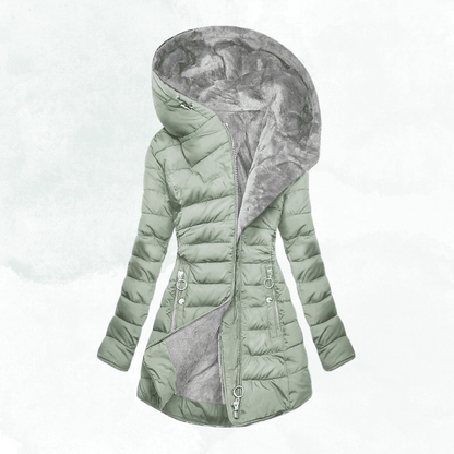 Sloane | Women's Hooded Longline Quilted Winter Coat