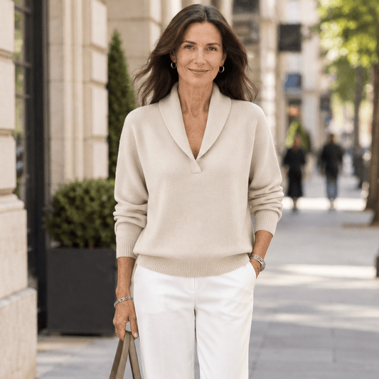 Karly | Women's V-Neck Long Sleeve Knit Jumper