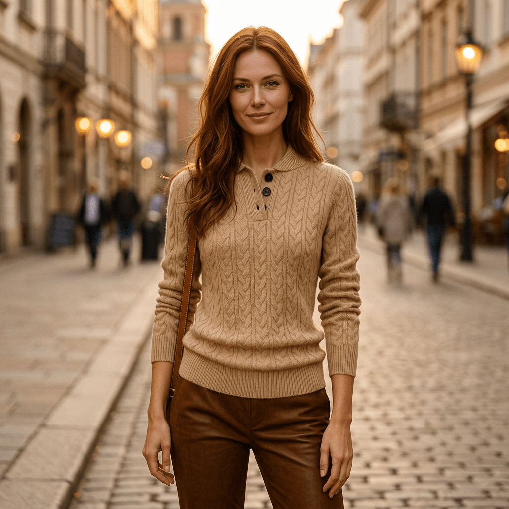 Lyra | Women's Button-Up Knit Layering Jumper