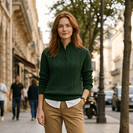 Lyra | Women's Button-Up Knit Layering Jumper
