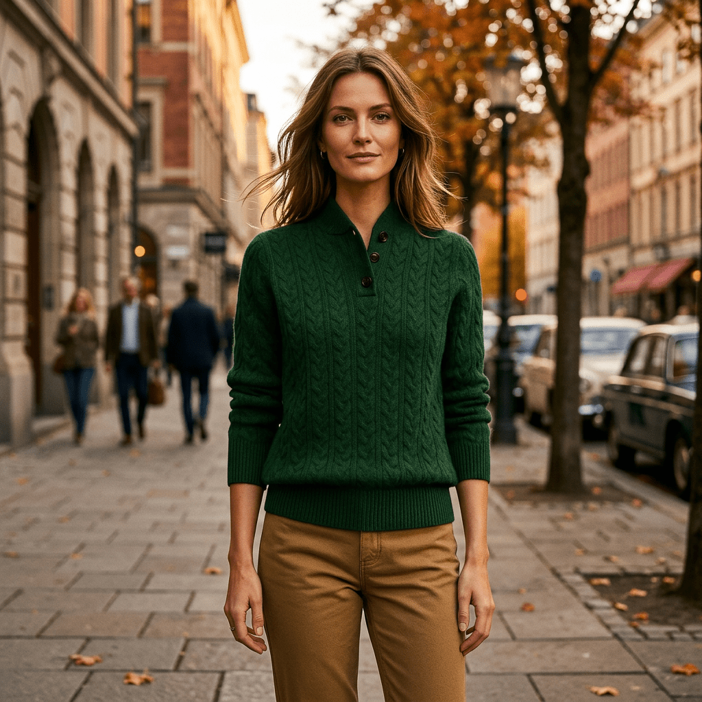 Lyra | Women's Button-Up Knit Layering Jumper