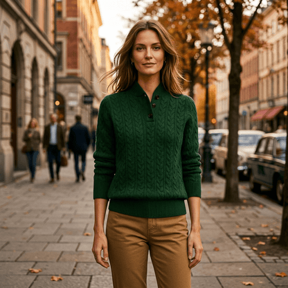 Lyra | Women's Button-Up Knit Layering Jumper