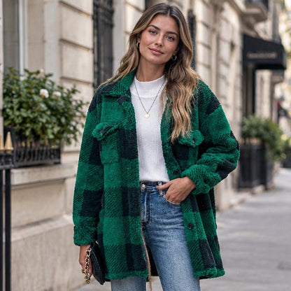 Nika | Women's Check Shirt Jacket for Layering