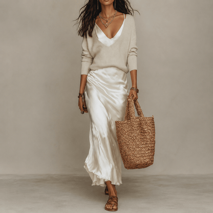 Quinn | Women's Midi Dress and Jumper Set