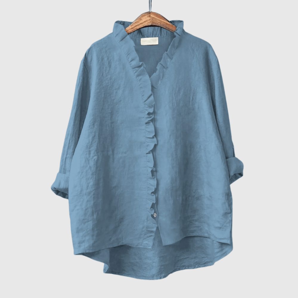 Margot | Women's Ruffled Occasion Shirt Outfit