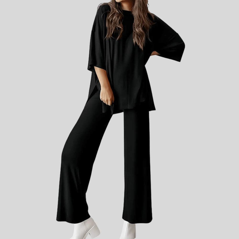 Cleo | Women's Two Piece Lounge Set with Pocketed Trousers