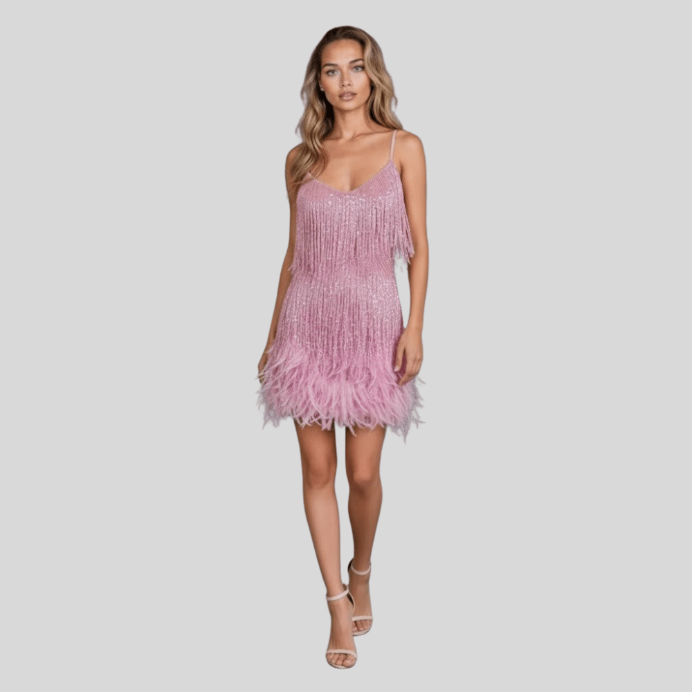 Noa | Cocktailkleid mit Fransen für Damen