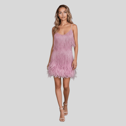Noa | Cocktailkleid mit Fransen für Damen